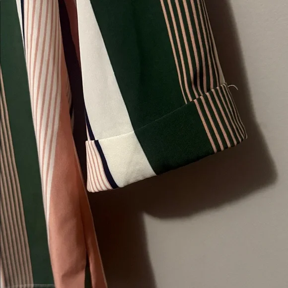 SHEIN Striped Blouse in Green, Pink, and Cream NWOT - Picture 3 of 6